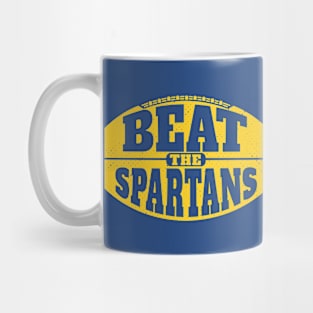 Beat the Spartans // Vintage Football Grunge Gameday Mug